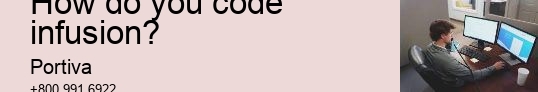 How do you code infusion?