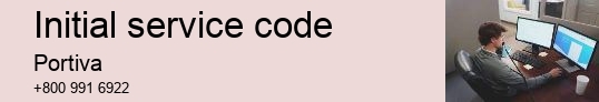 initial service code