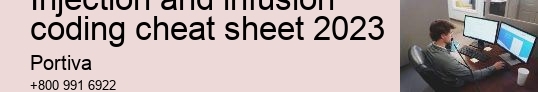 injection and infusion coding cheat sheet 2023